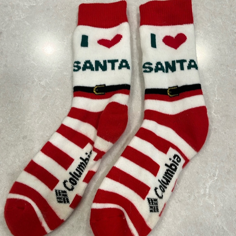 Columbia men’s Christmas socks size 9-11 warm!
